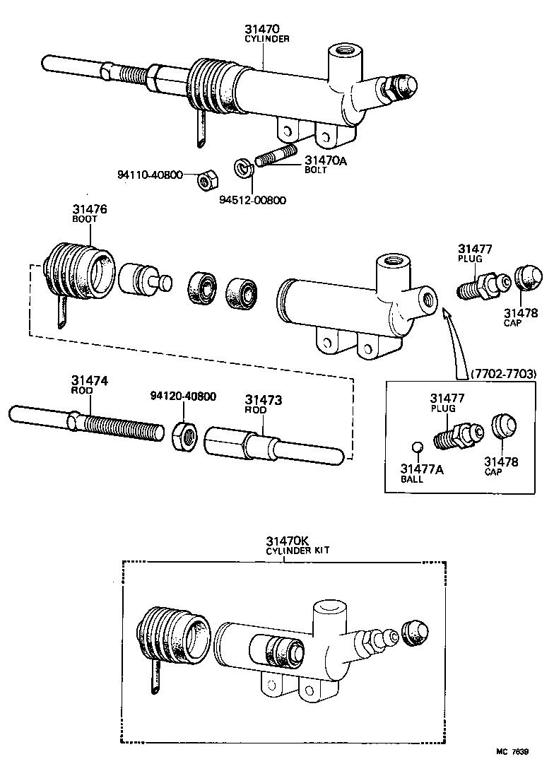  HIACE |  CLUTCH RELEASE CYLINDER