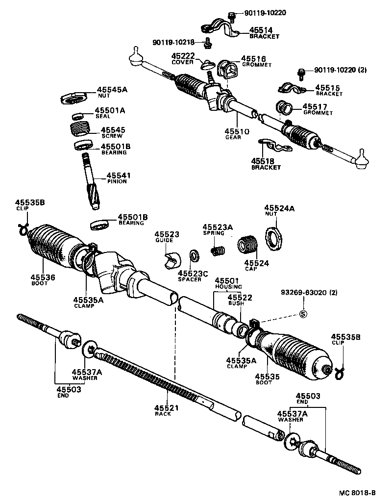  CARINA |  STEERING COLUMN SHAFT