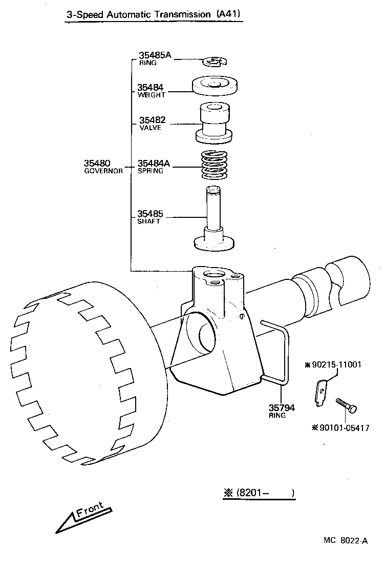  STARLET |  REAR OIL PUMP GOVERNOR ATM