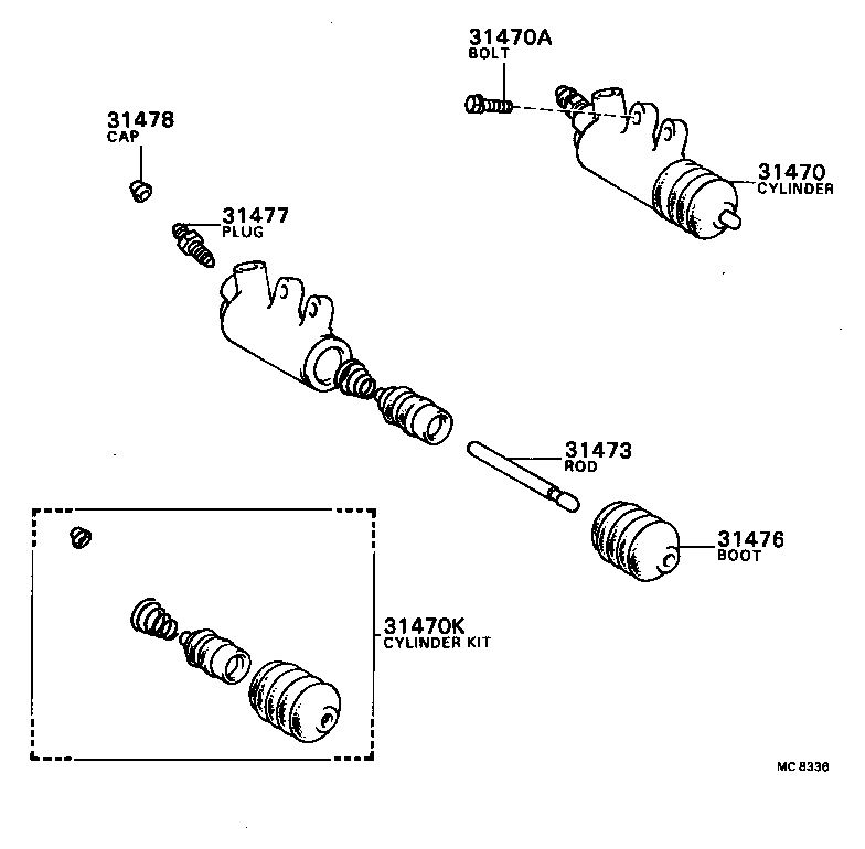  CAMRY |  CLUTCH RELEASE CYLINDER