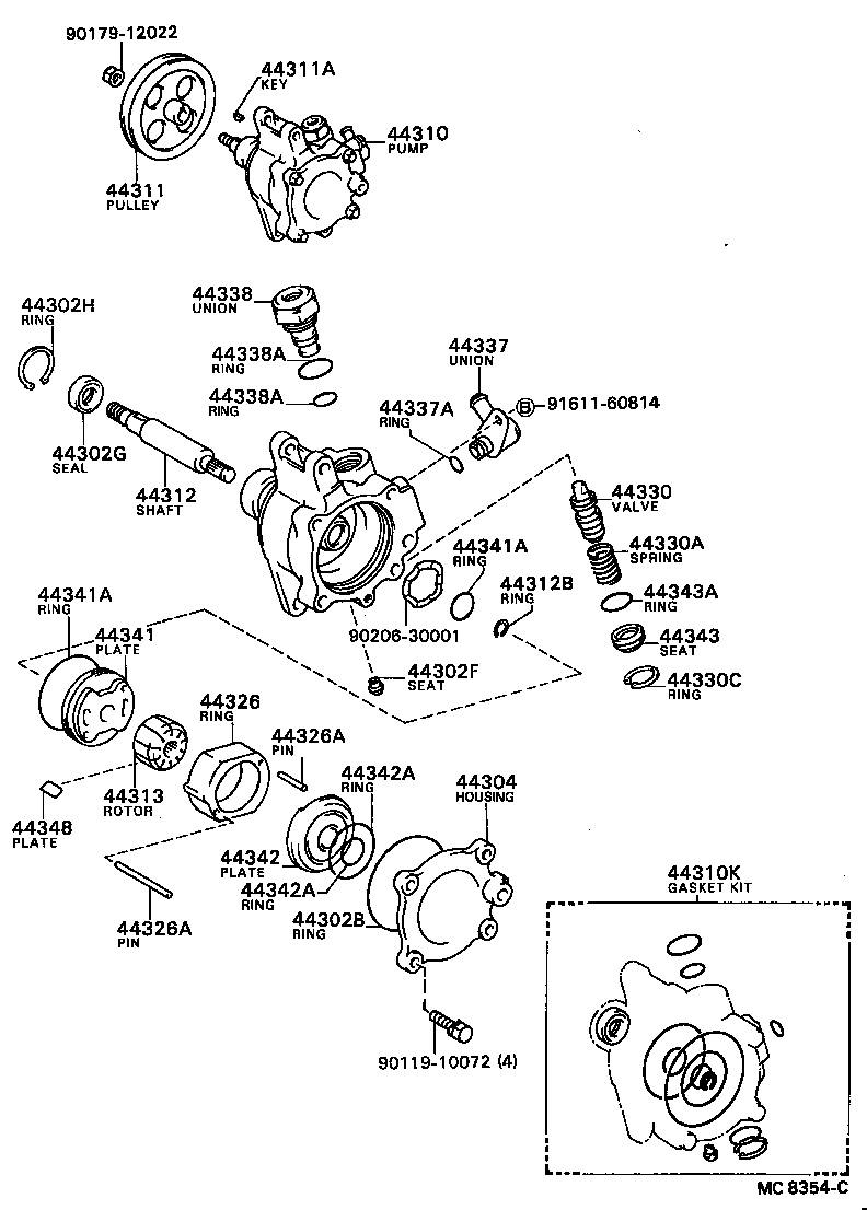  CAMRY |  VANE PUMP RESERVOIR POWER STEERING