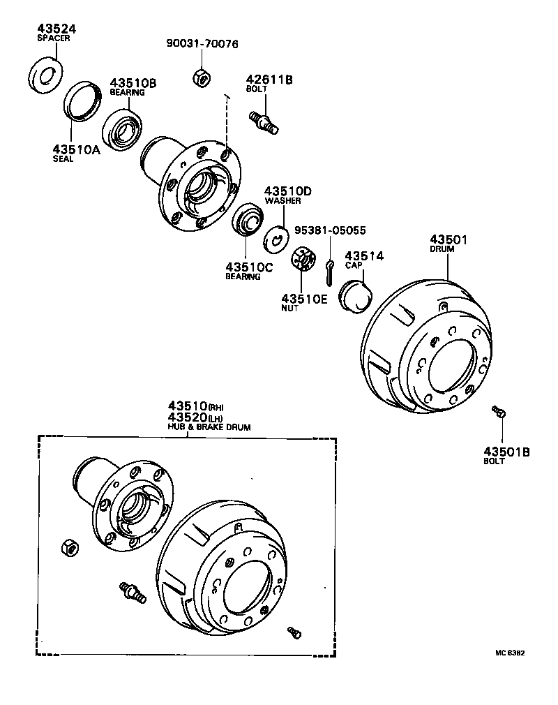  DYNA |  FRONT AXLE HUB