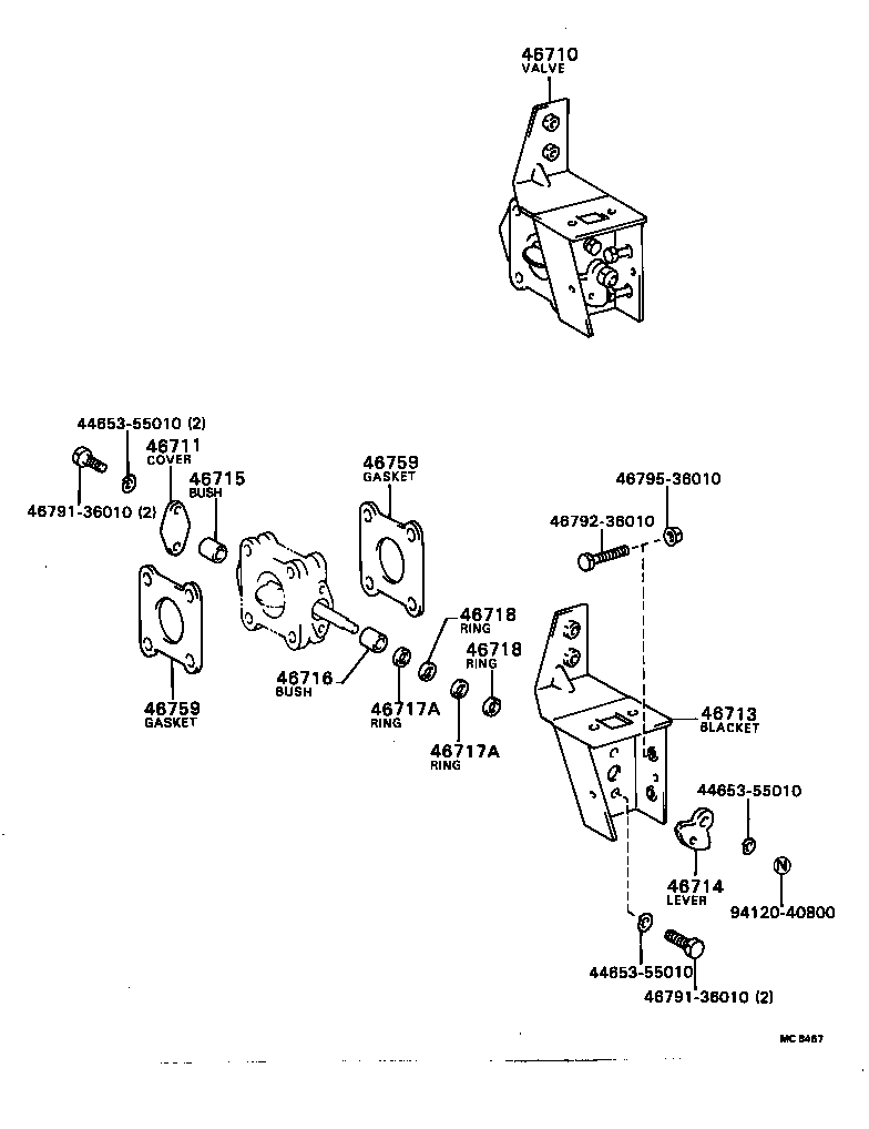  DYNA |  EXHAUST BRAKE ASSEMBLY VACUUM CYLINDER