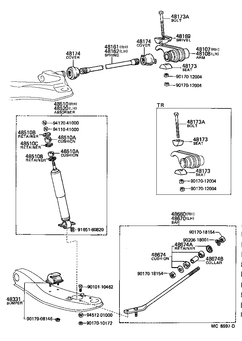  LITEACE |  FRONT SPRING SHOCK ABSORBER