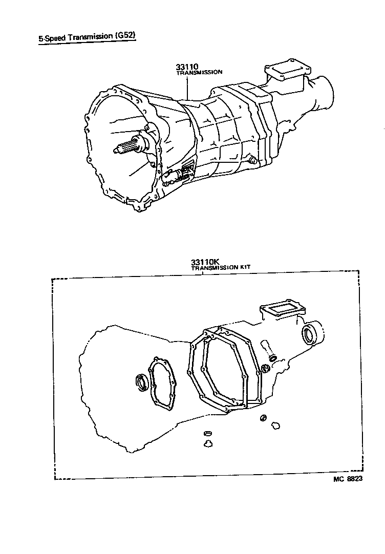  HILUX |  TRANSAXLE OR TRANSMISSION ASSY GASKET KIT MTM