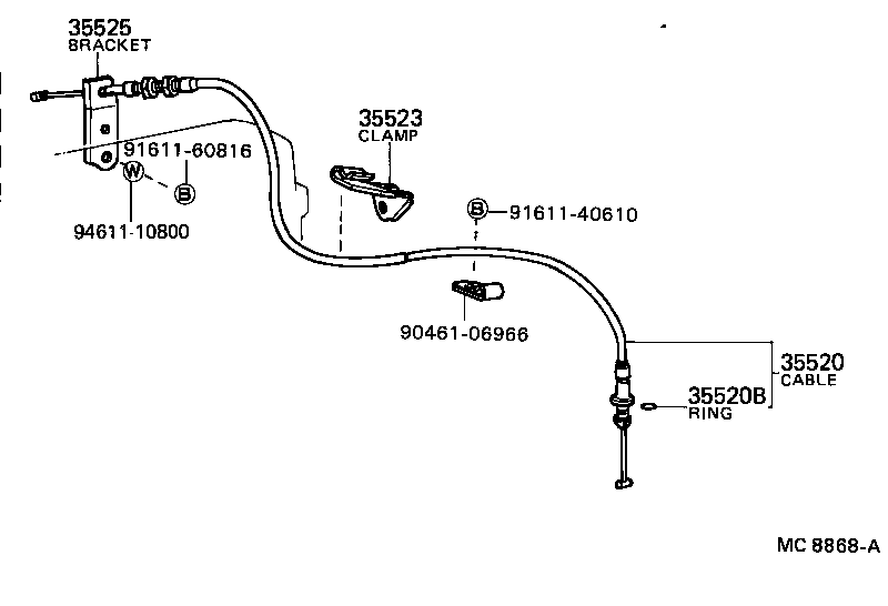  CRESSIDA |  THROTTLE LINK VALVE LEVER ATM