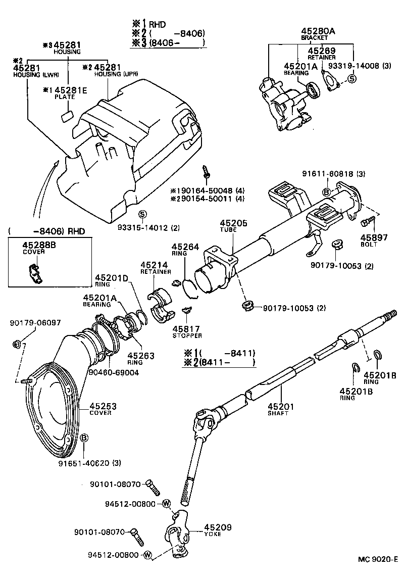  CAMRY |  STEERING COLUMN SHAFT