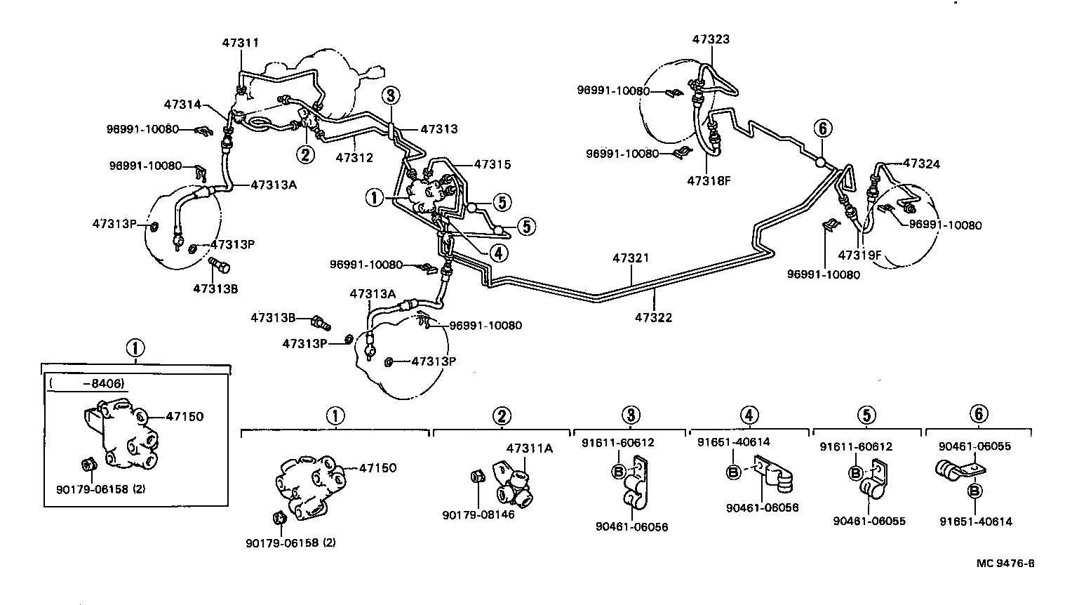  CAMRY |  BRAKE TUBE CLAMP