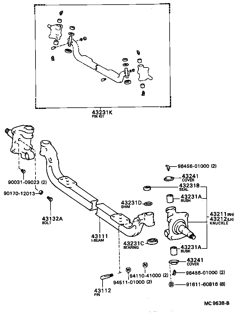  DYNA |  FRONT AXLE ARM STEERING KNUCKLE