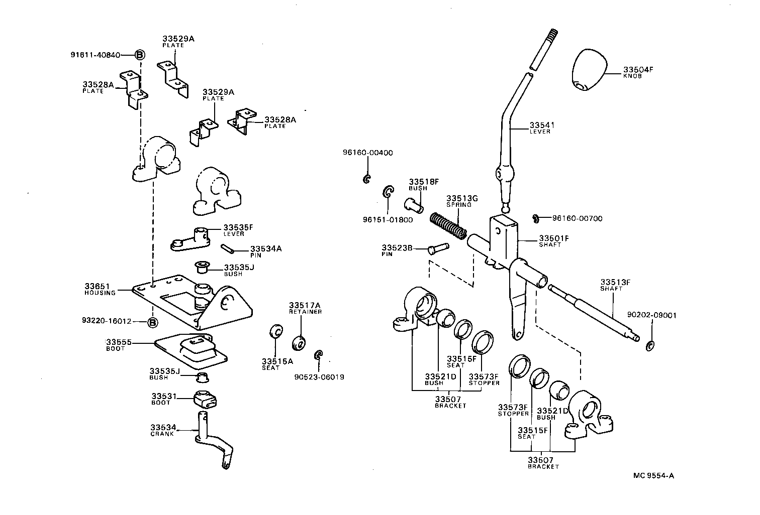  DYNA |  SHIFT LEVER RETAINER