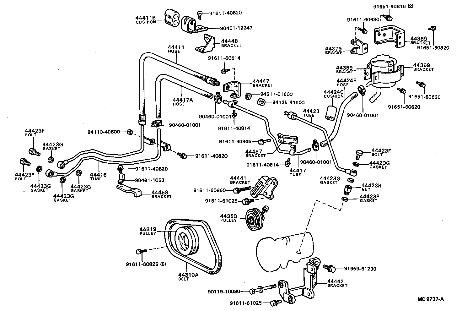  DYNA |  POWER STEERING TUBE