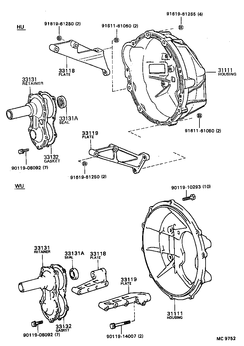  DYNA |  CLUTCH HOUSING TRANSMISSION CASE MTM