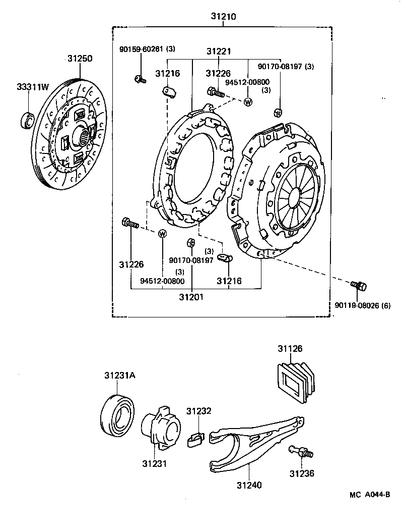  CROWN |  CLUTCH RELEASE FORK