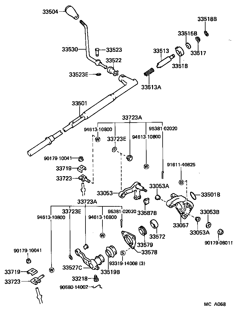  CROWN |  CONTROL SHAFT CROSSSHAFT