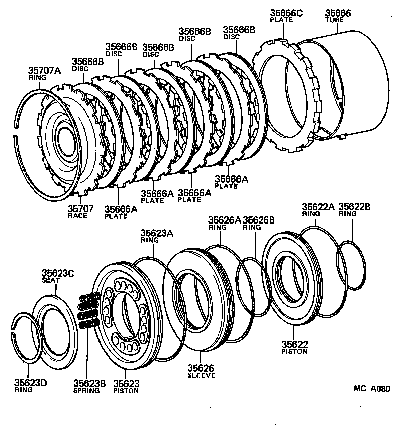  CROWN |  BRAKE NO 3 1ST REVERSE BRAKE ATM