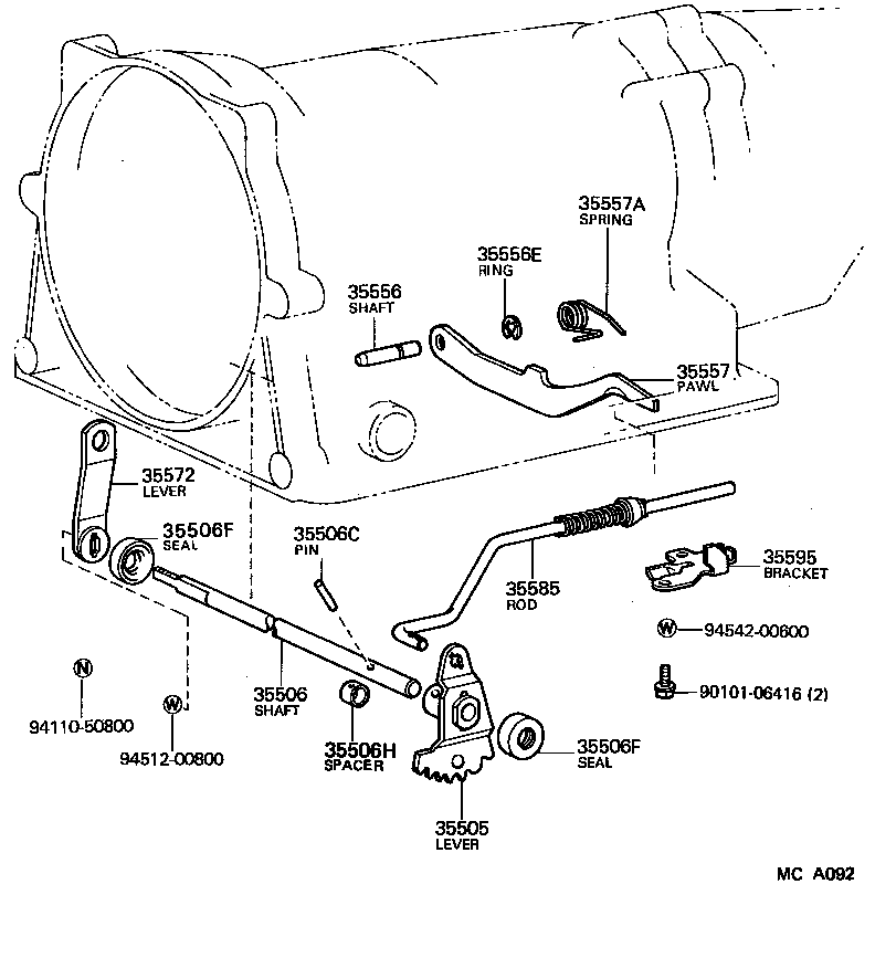  CROWN |  THROTTLE LINK VALVE LEVER ATM