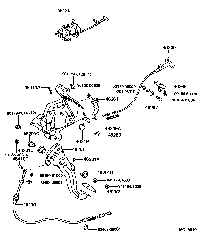  CROWN |  PARKING BRAKE CABLE