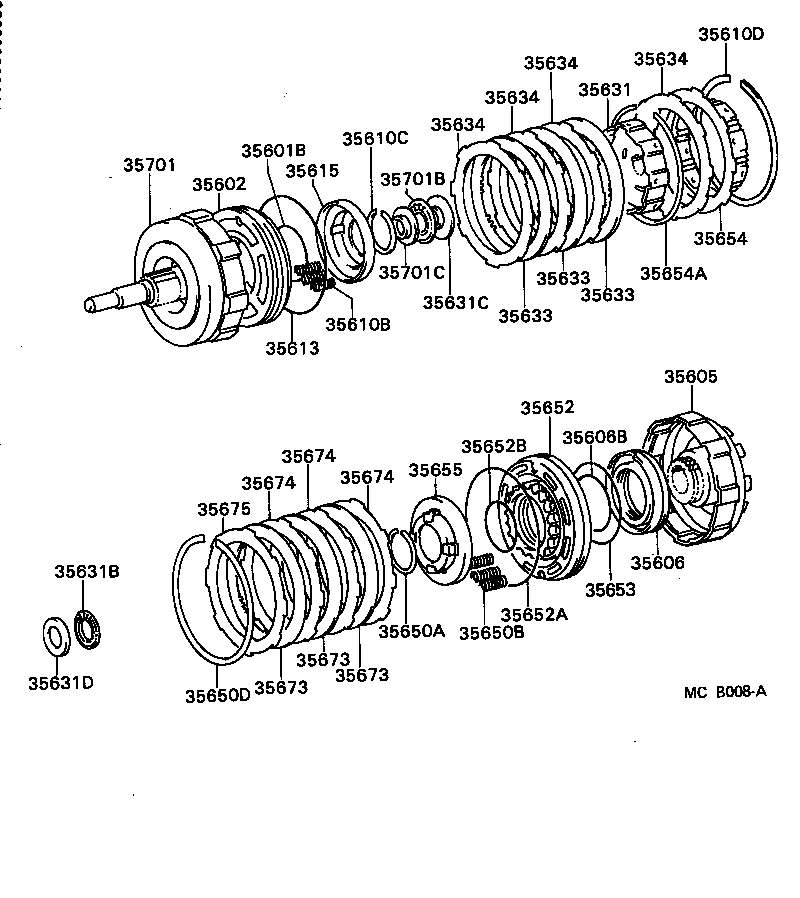  CROWN |  BRAKE BAND MULTIPLE DISC CLUTCH ATM