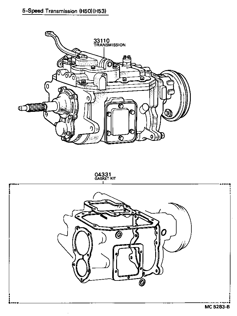  DYNA |  TRANSAXLE OR TRANSMISSION ASSY GASKET KIT MTM