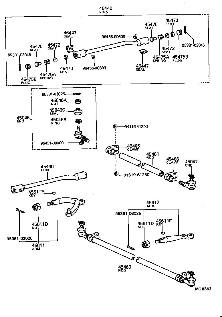  DYNA |  FRONT STEERING GEAR LINK