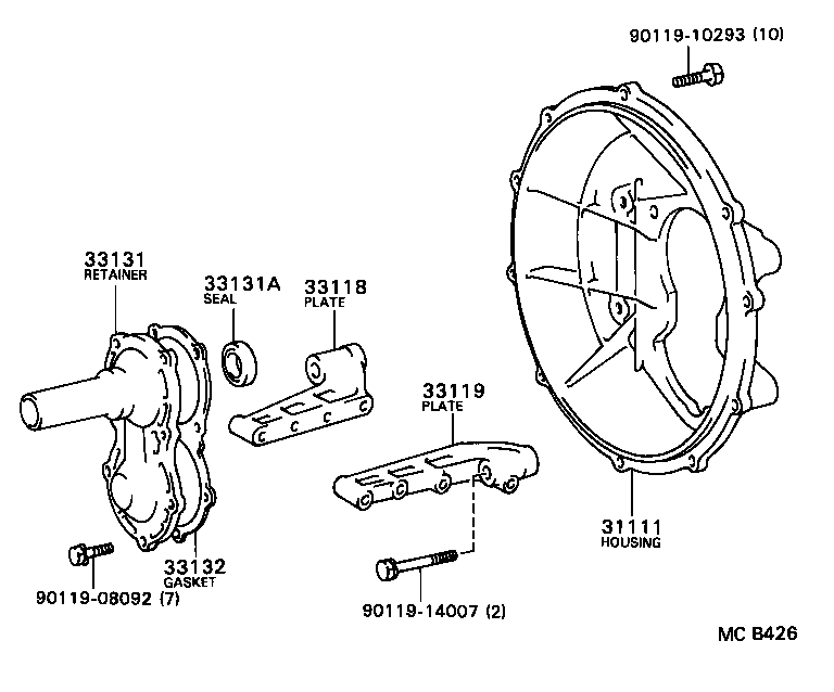 DYNA |  CLUTCH HOUSING TRANSMISSION CASE MTM