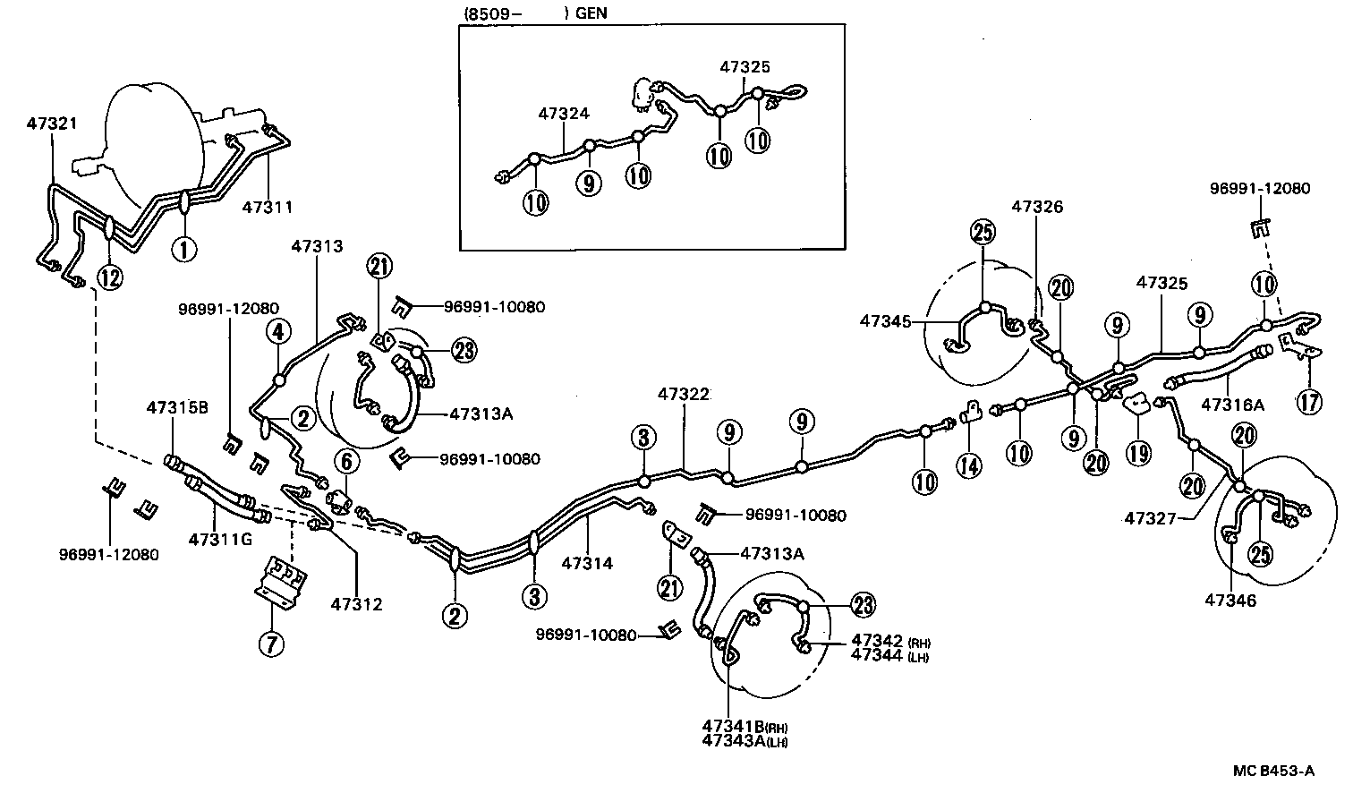  DYNA |  BRAKE TUBE CLAMP