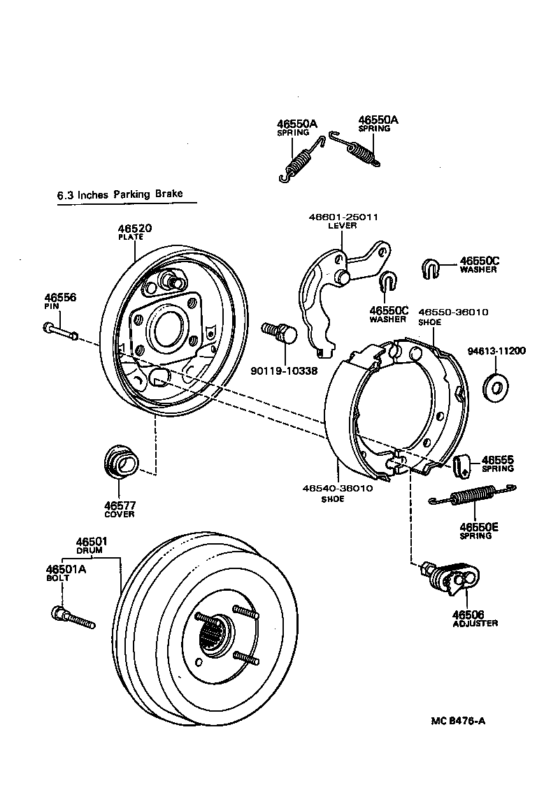  DYNA |  PARKING BRAKE CABLE