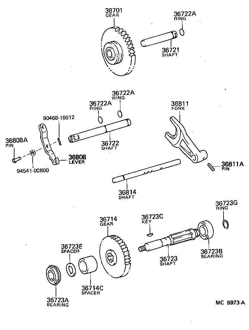  LAND CRUISER 60 |  POWER TAKE OFF CASE GEAR