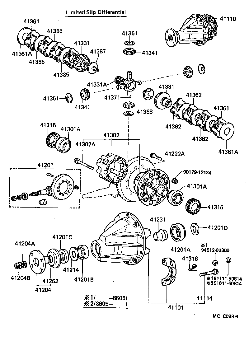  LAND CRUISER 60 |  REAR AXLE HOUSING DIFFERENTIAL