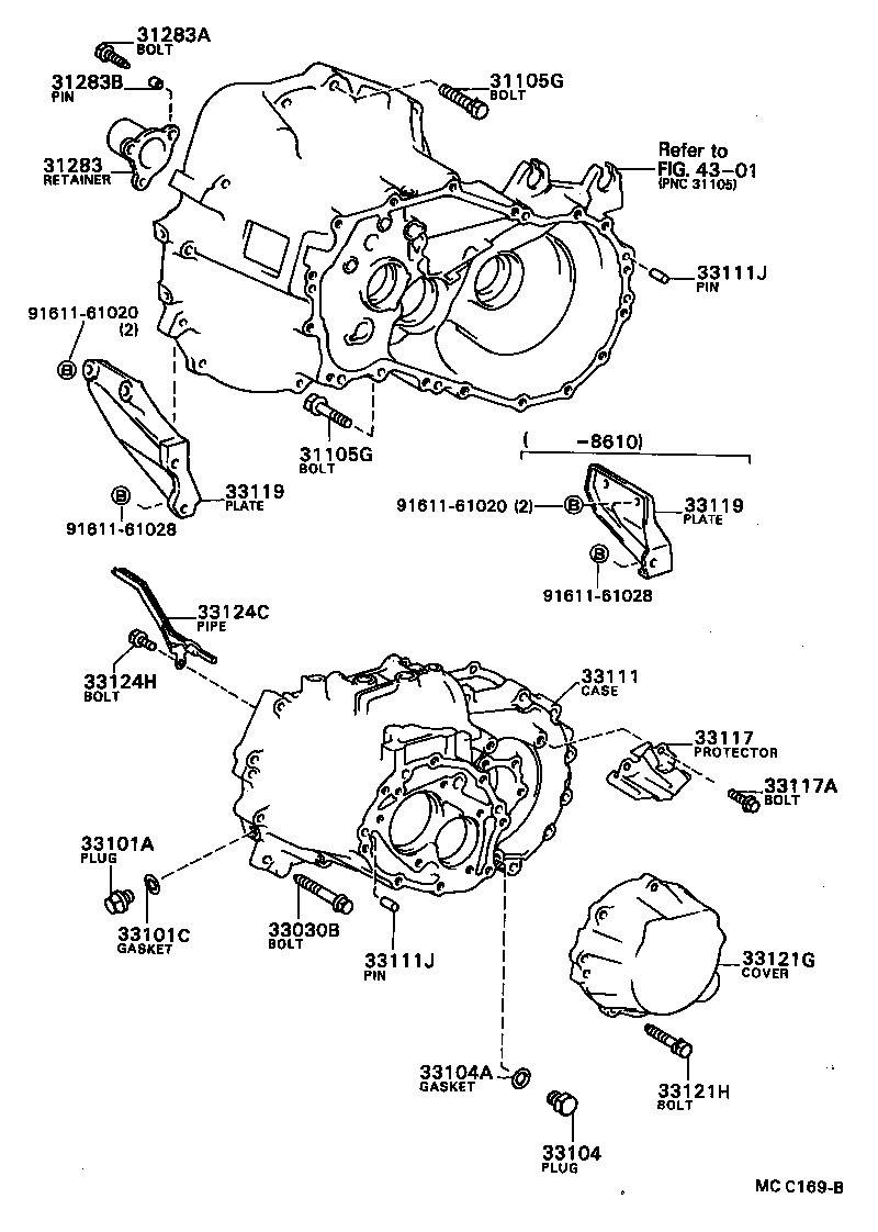  CELICA |  CLUTCH HOUSING TRANSMISSION CASE MTM