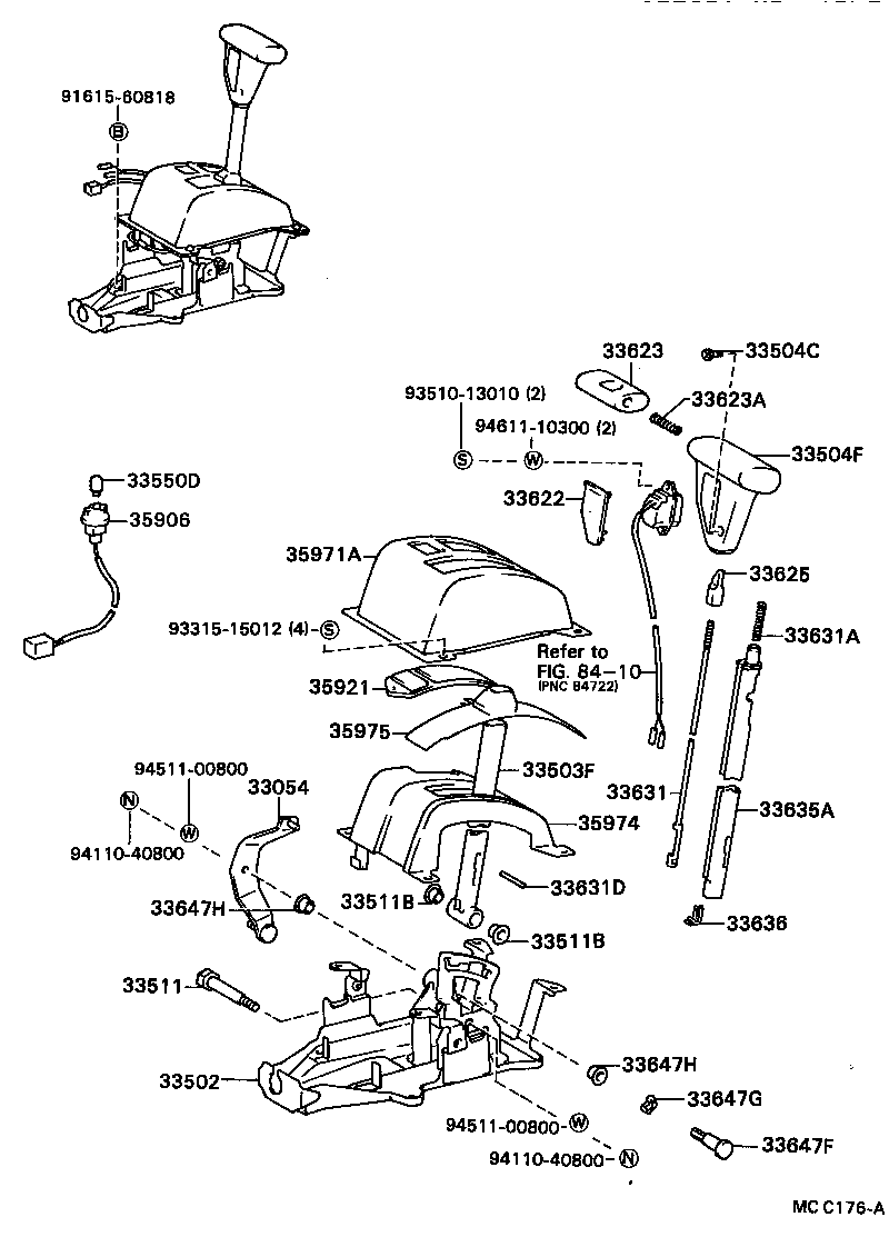  CELICA |  SHIFT LEVER RETAINER