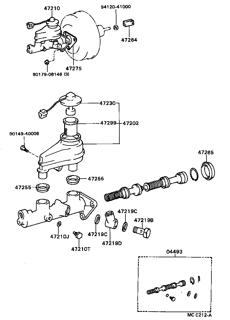  CELICA |  BRAKE MASTER CYLINDER