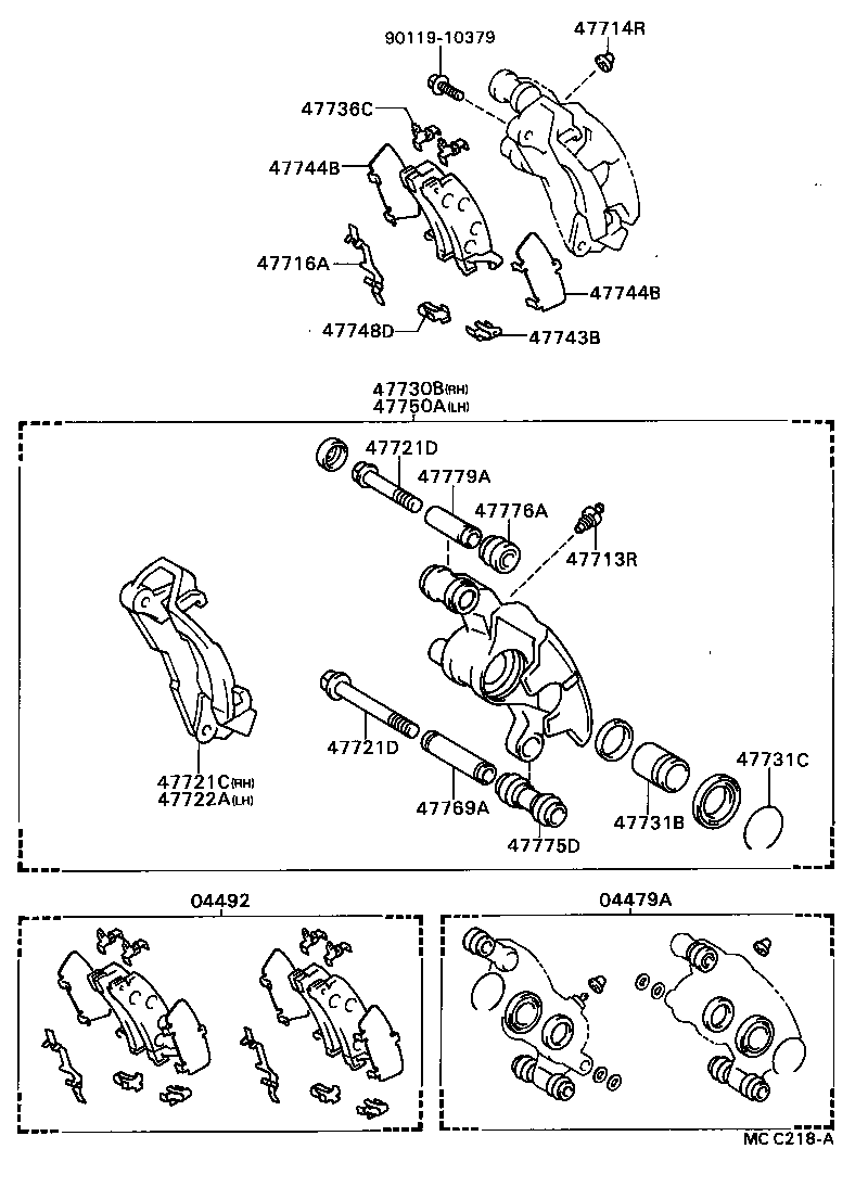  CELICA |  REAR DISC BRAKE CALIPER DUST COVER