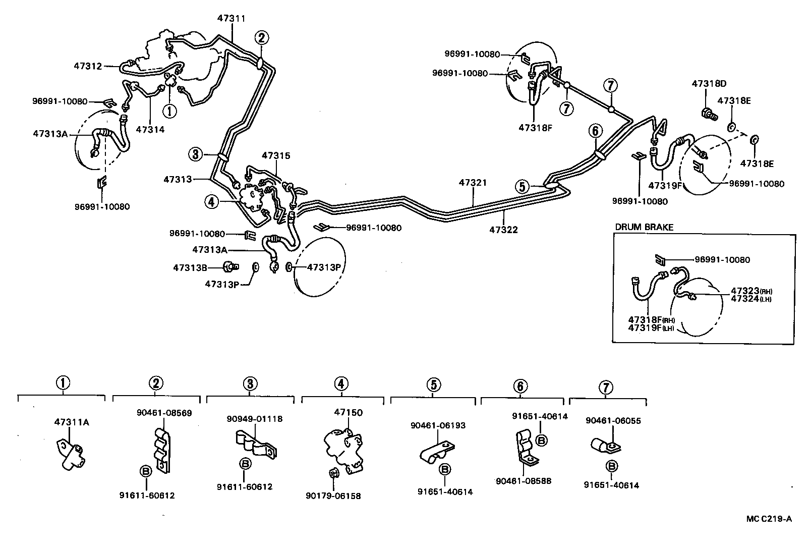  CELICA |  BRAKE TUBE CLAMP