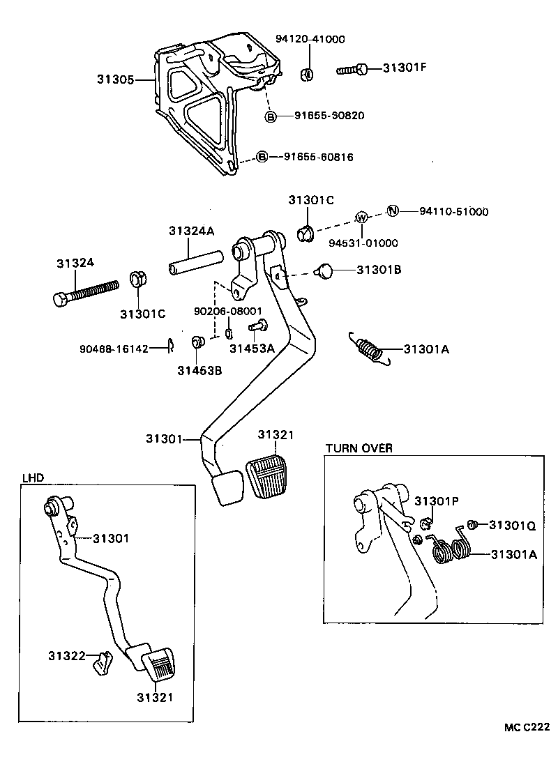  CELICA |  CLUTCH PEDAL FLEXIBLE HOSE