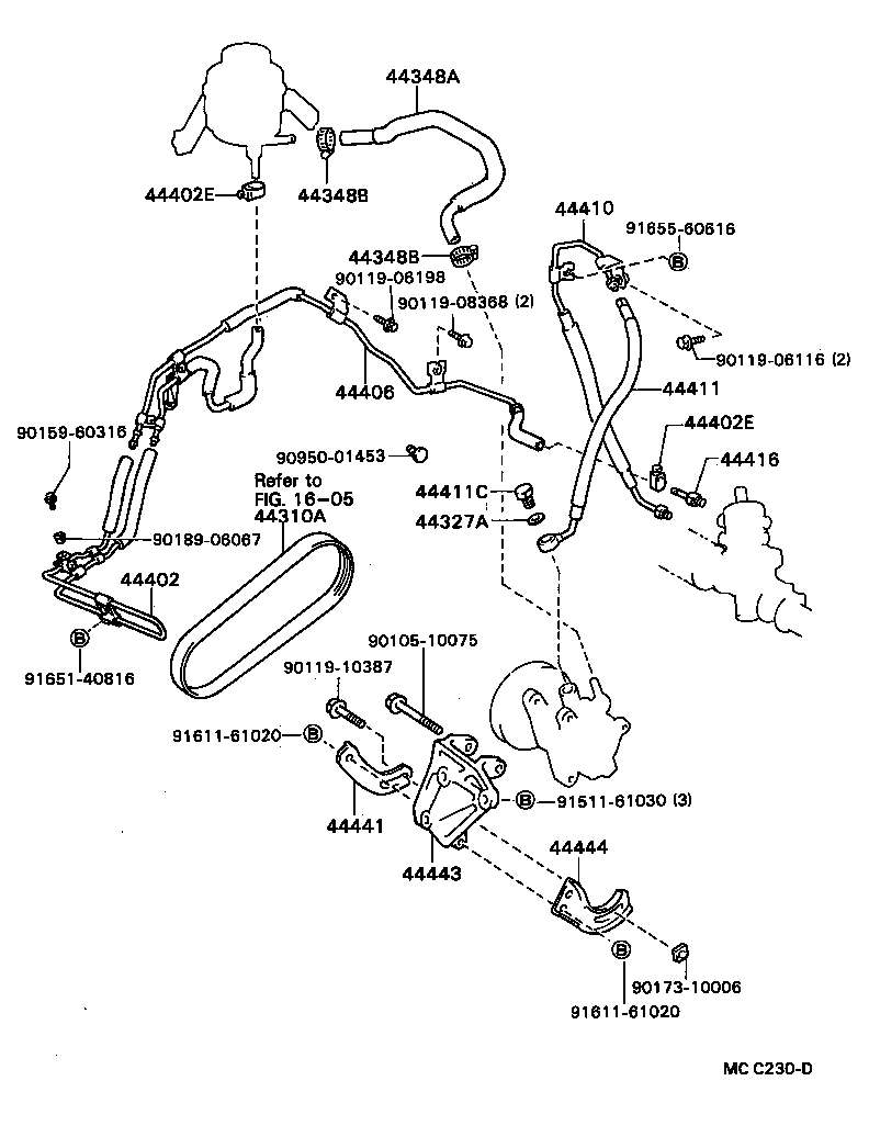  CELICA |  POWER STEERING TUBE