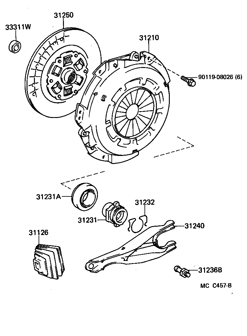  DYNA150 |  CLUTCH RELEASE FORK