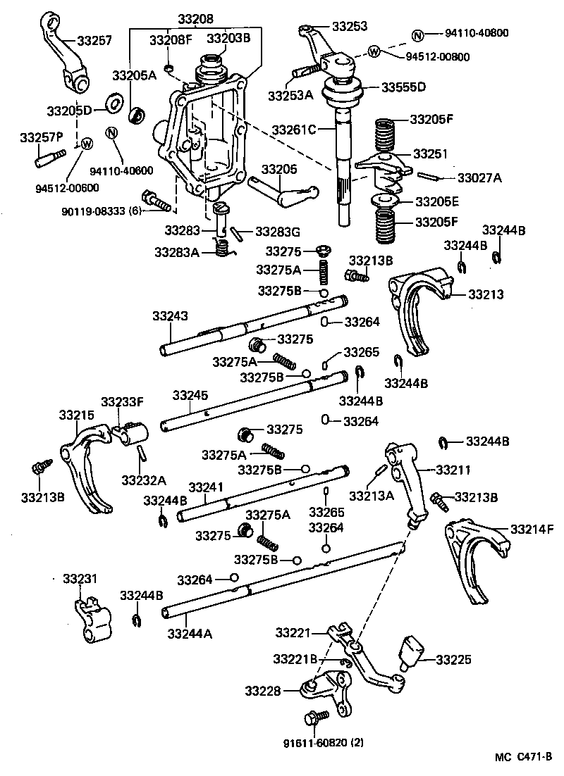  DYNA150 |  GEAR SHIFT FORK LEVER SHAFT MTM