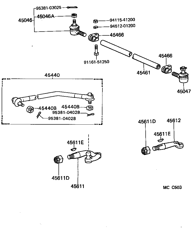  DYNA150 |  FRONT STEERING GEAR LINK