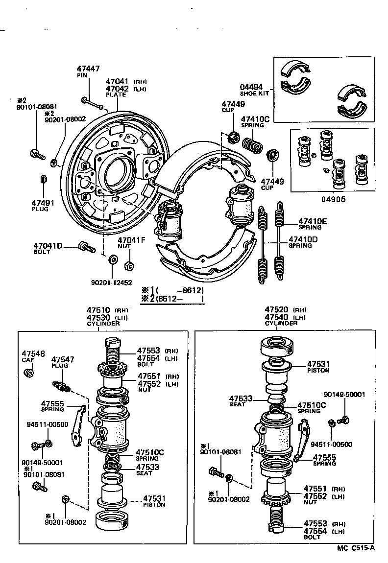  DYNA150 |  FRONT DRUM BRAKE WHEEL CYLINDER BACKING PLATE