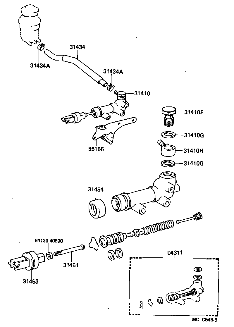  DYNA100 |  CLUTCH MASTER CYLINDER