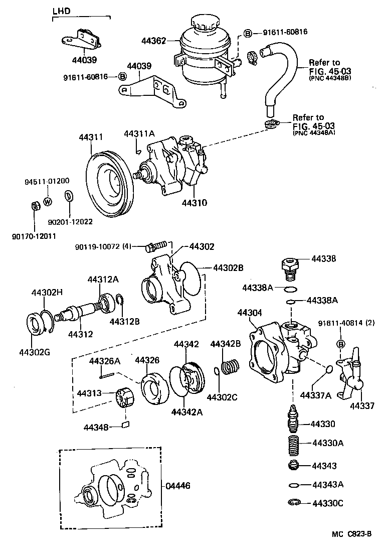  DYNA100 |  VANE PUMP RESERVOIR POWER STEERING