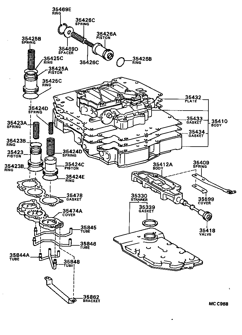  CELICA |  VALVE BODY OIL STRAINER ATM