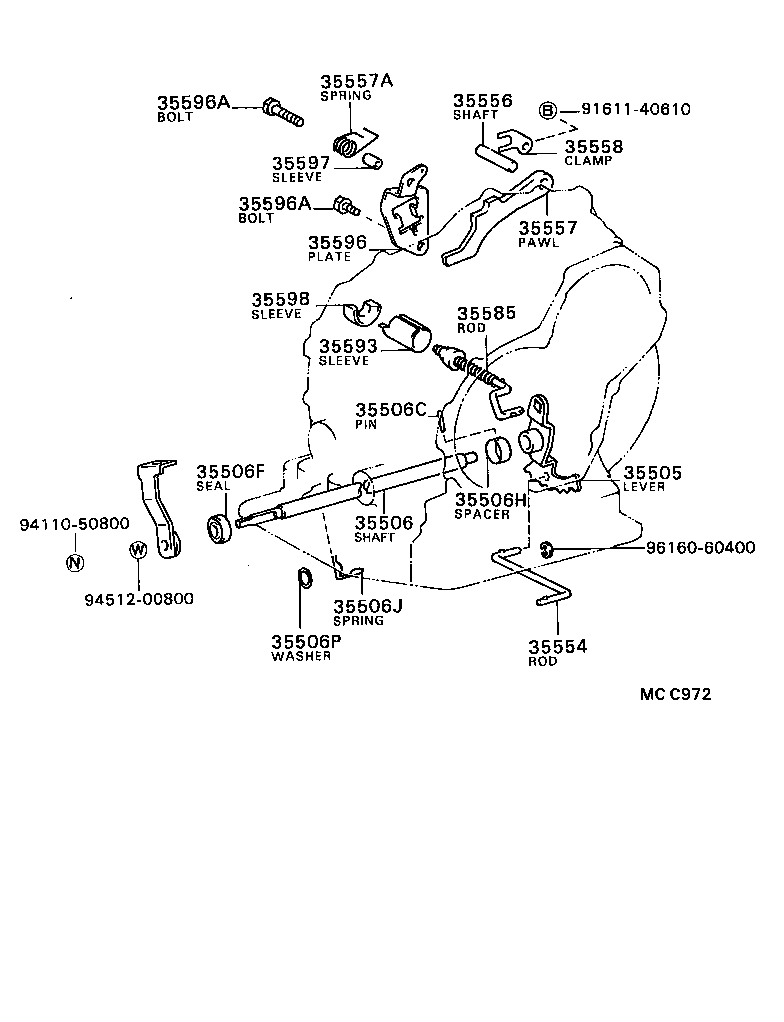  CELICA |  THROTTLE LINK VALVE LEVER ATM