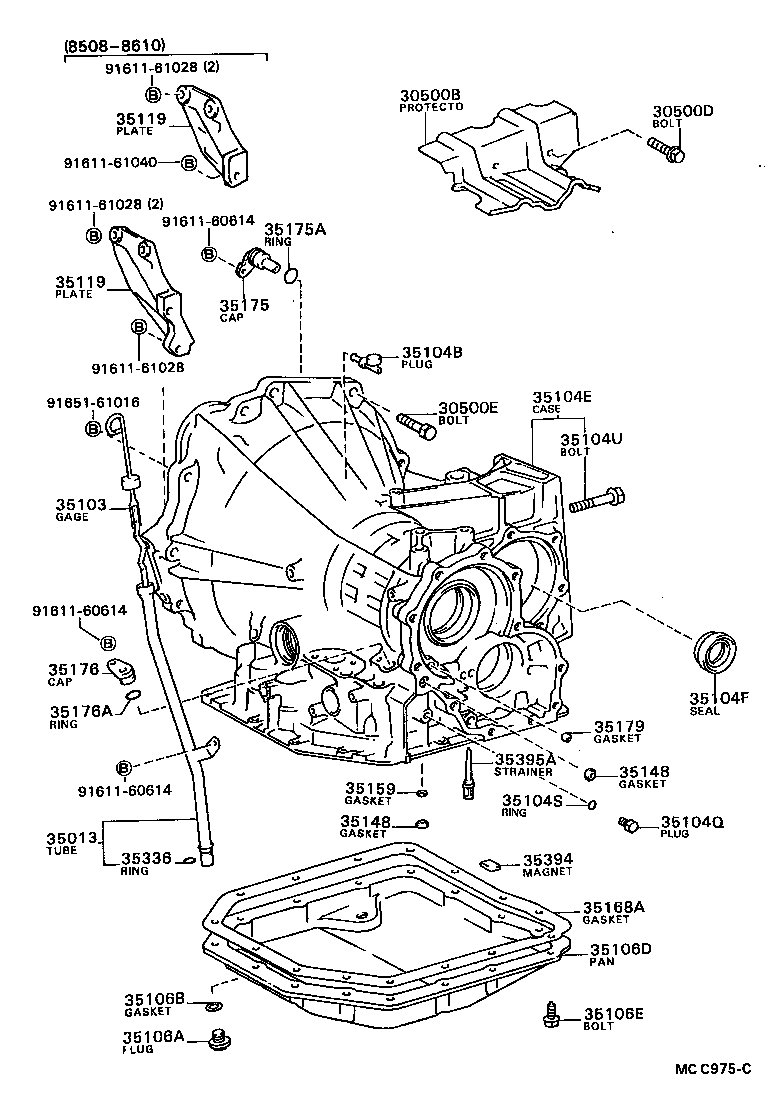  CELICA |  TRANSMISSION CASE OIL PAN ATM