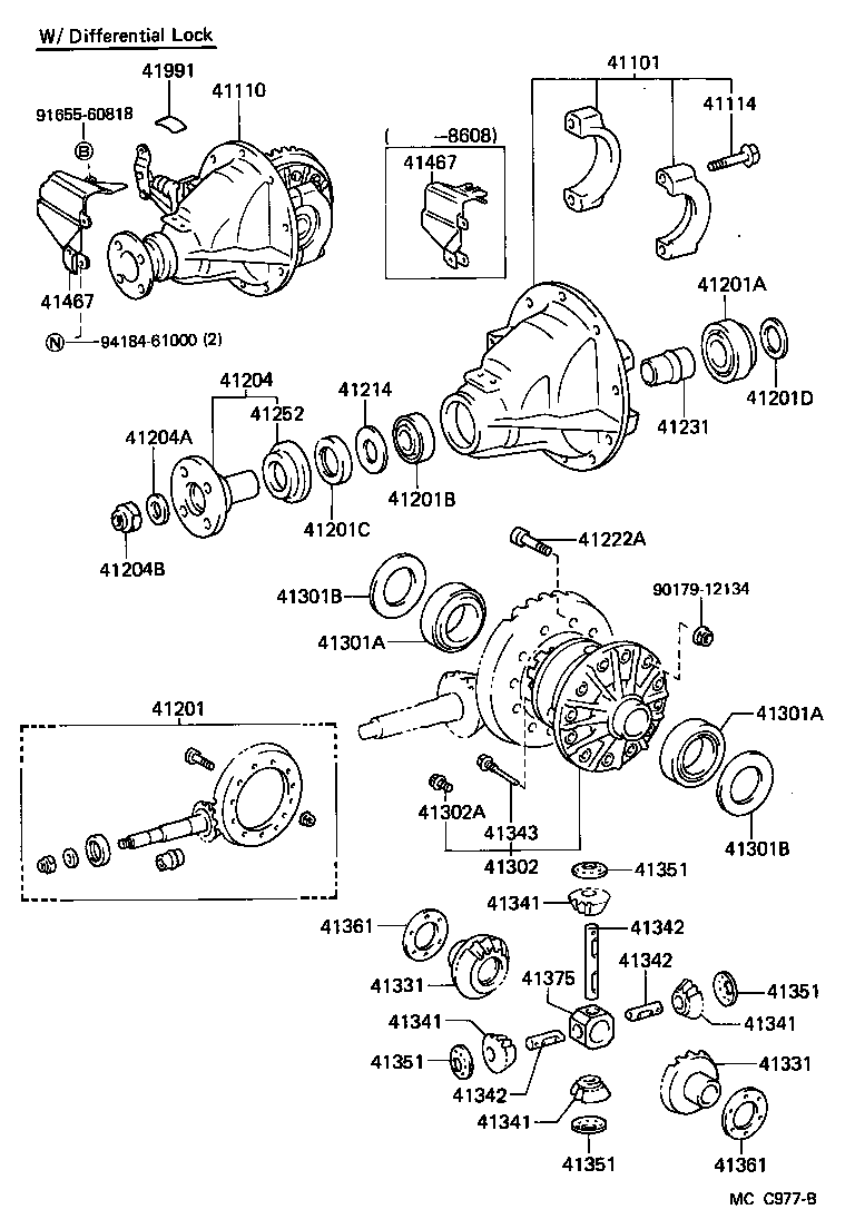  LAND CRUISER 60 |  REAR AXLE HOUSING DIFFERENTIAL