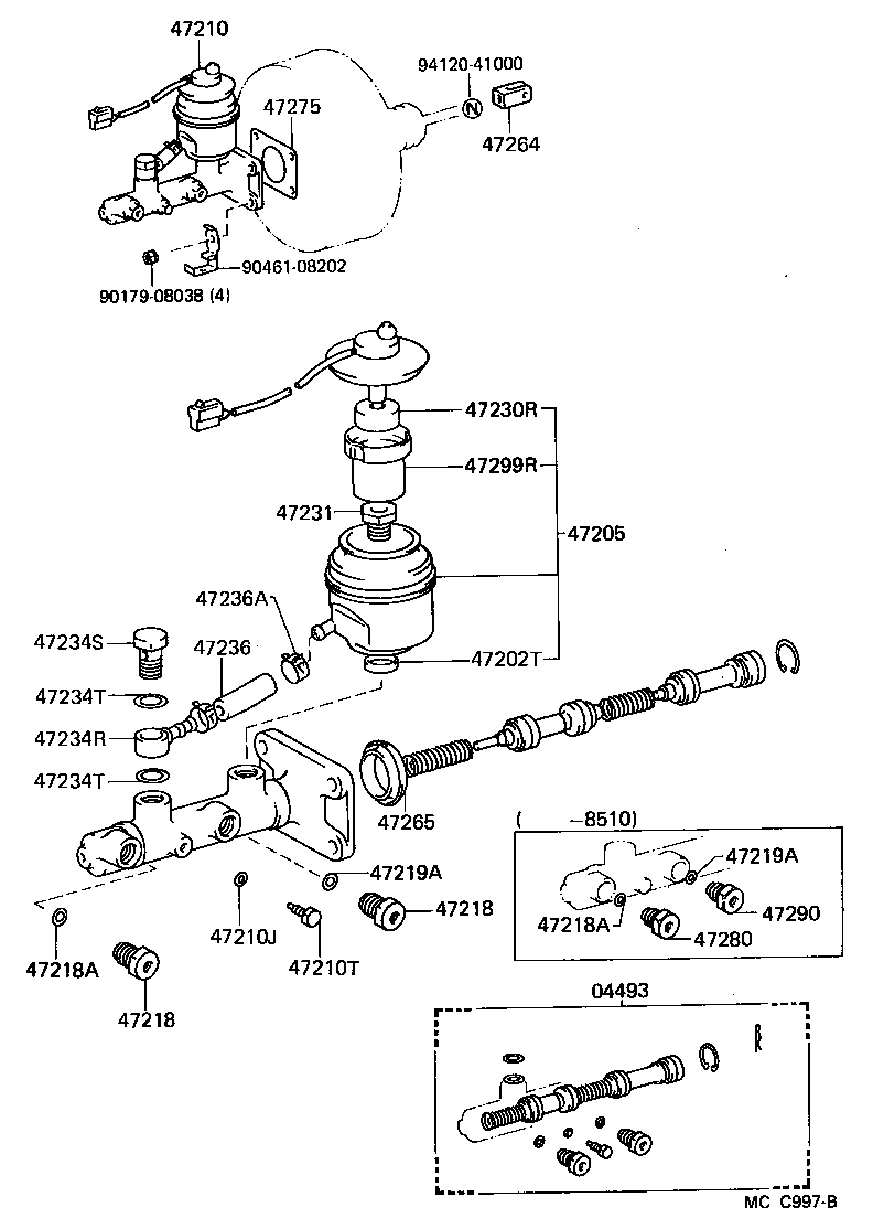  LAND CRUISER 60 |  BRAKE MASTER CYLINDER
