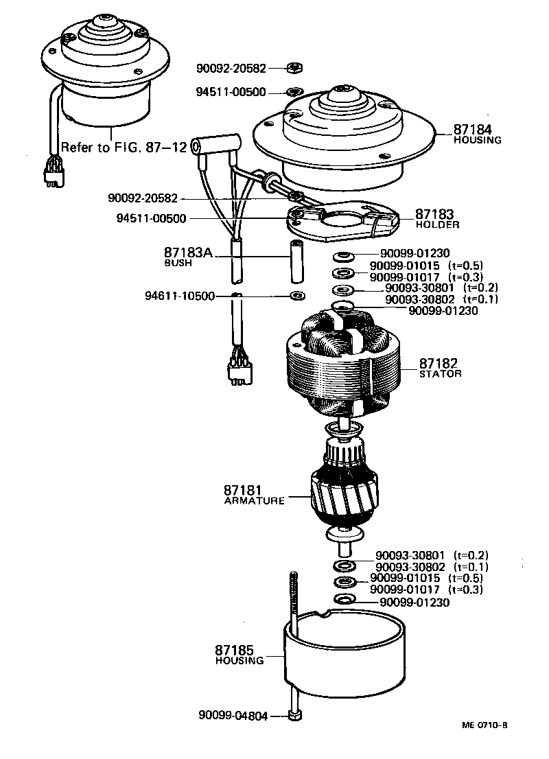  LAND CRUISER 40 45 55 |  HEATING AIR CONDITIONING BLOWER MOTOR