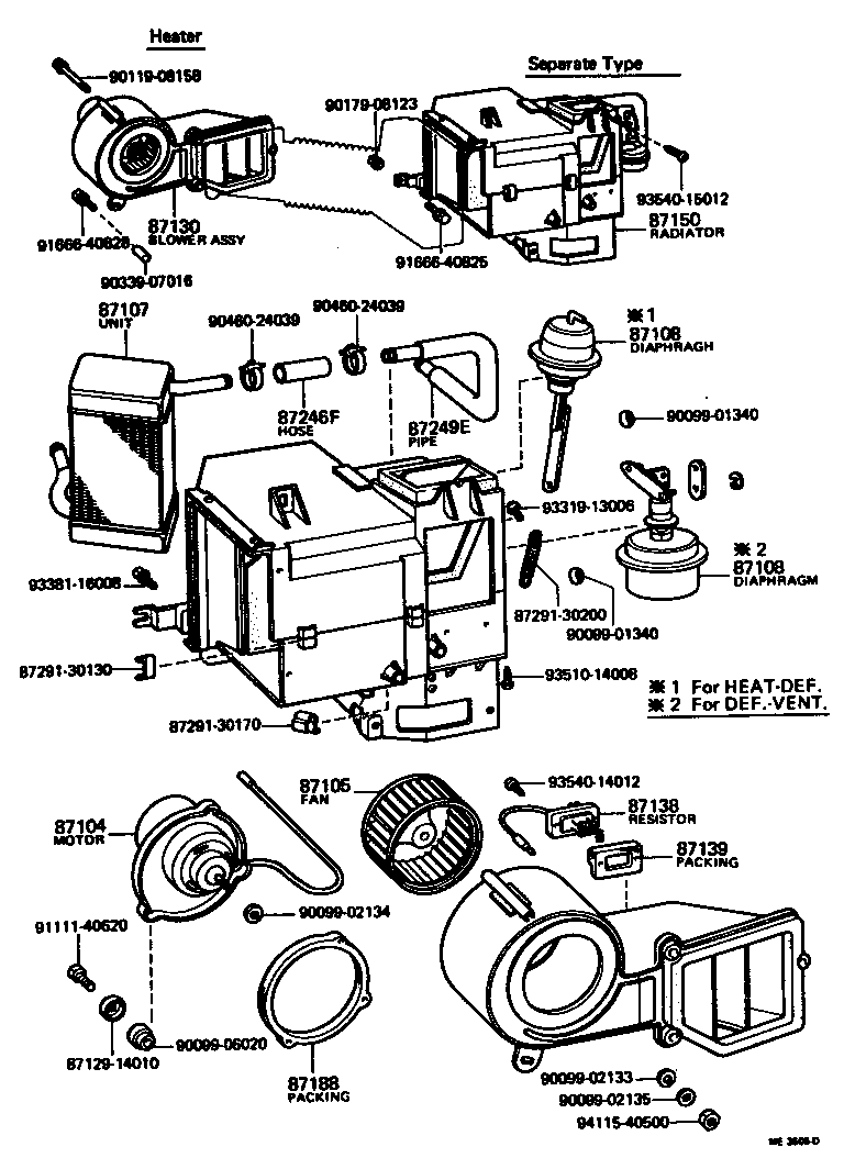  CROWN |  HEATING AIR CONDITIONING HEATER UNIT BLOWER