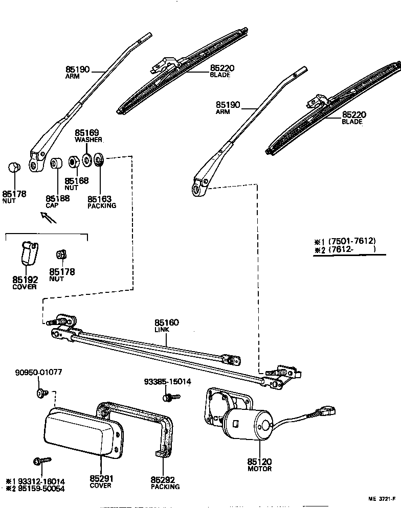  LAND CRUISER 40 45 55 |  WINDSHIELD WIPER